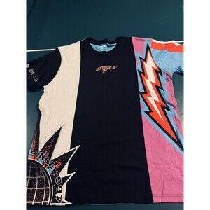 Jeff Staple Pigeon Brand Embroidered Colorful All Over T-Shirt Men’s LARGE Dunk